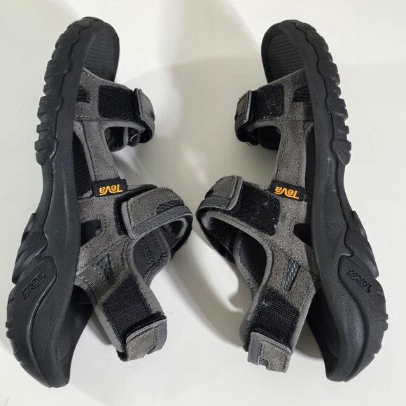 Teva Sandals Mens Size 8 Hudson 1002433 Hook & Loop Closure River Hiking Outdoor - Picture 3 of 14